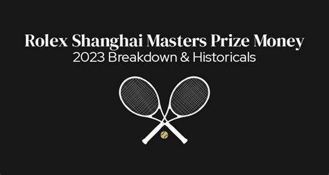 shanghai masters tournament prize money.